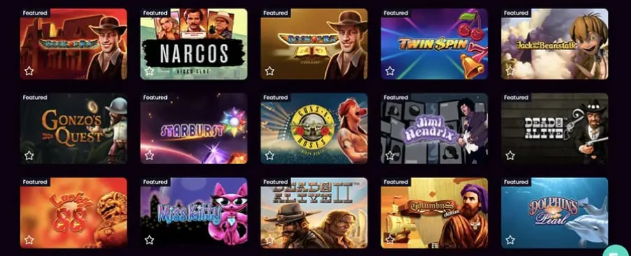 Giochi della lobby di CasinoWin